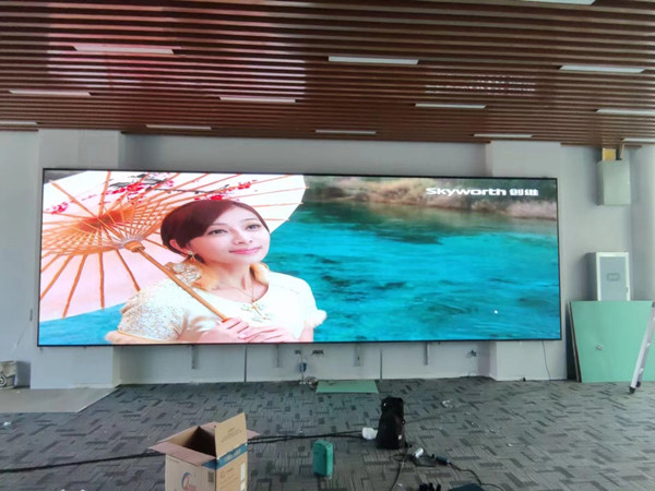 澄城P1.53led小间距屏安装案例